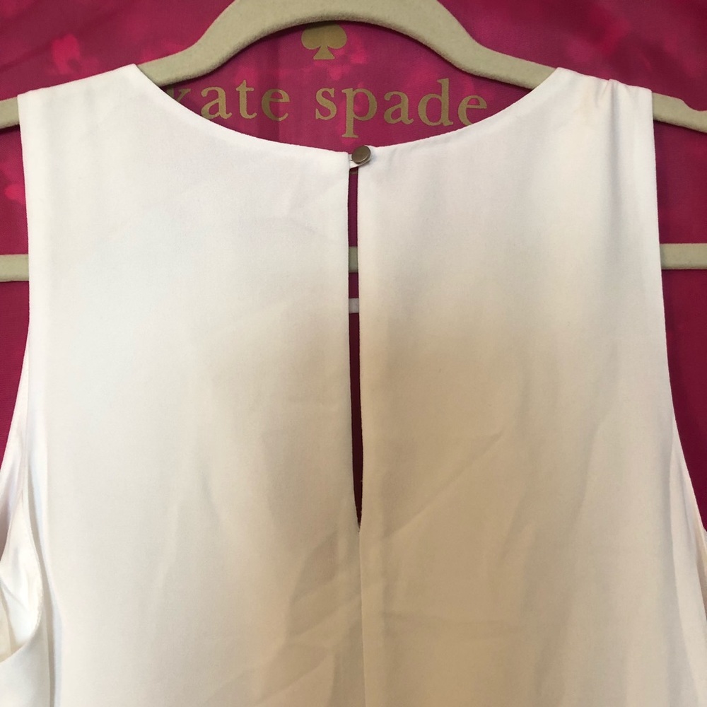 Forever 21 Striped Hem Pleated Shift Dress, White/Black, Size Small, NwoT - Picture 5 of 8